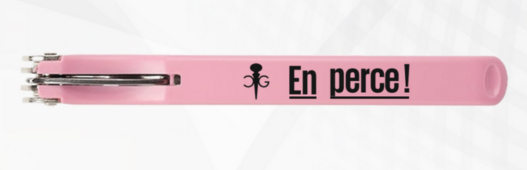 Tire-bouchon rose En perce !