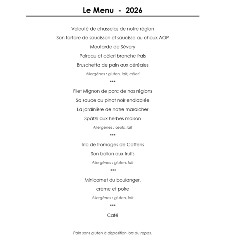 Menu 4H Perroy