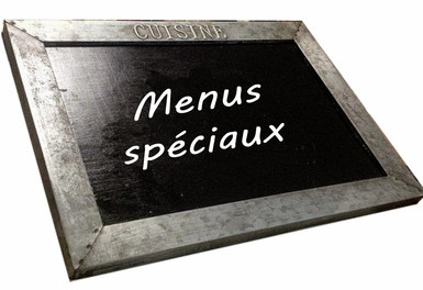 Menus spéciaux